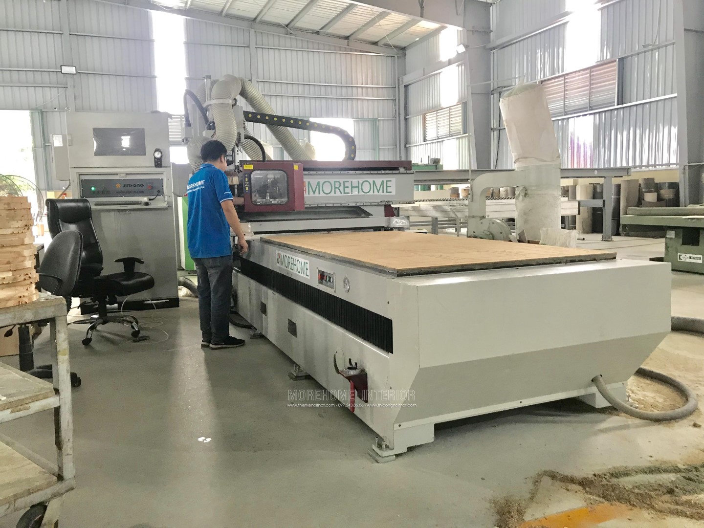 xưởng gỗ thi công nội thất Morehome